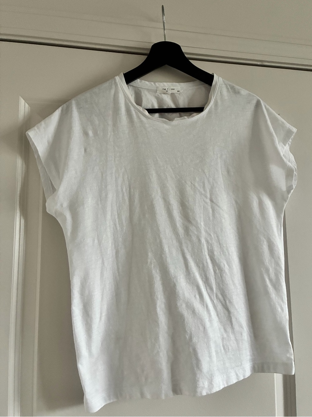Rag & Bone - Classic White Women's Tee - Minimal Crew Neck with tie in the back